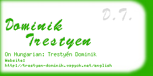 dominik trestyen business card