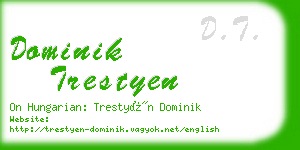 dominik trestyen business card